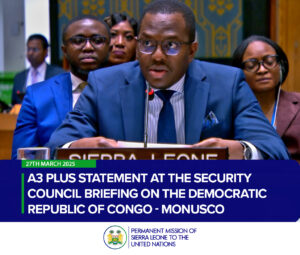 H.E. DR. MICHAEL IMRAN KANU AMBASSADOR & PERMANENT REPRESENTATIVE