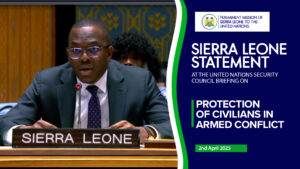 H.E. DR. MICHEAL IMRAN KANU AMBASSADOR AND PERMANENT REPRESENTATIVE