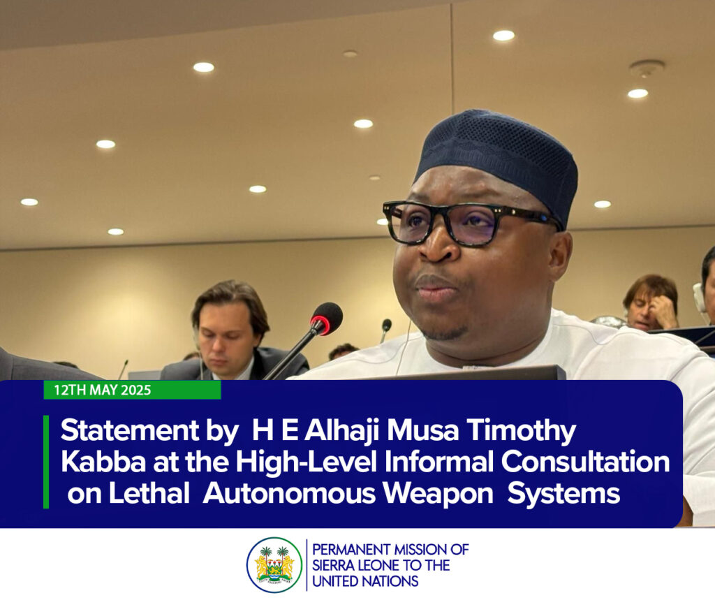 HIS EXCELLENCY ALHAJI MUSA TIMOTHY KABBA