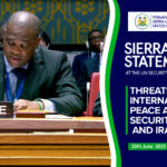 Sierra Leone Statement at the UN Security Council Briefing on Threats to International Peace and Security – Israel and Iran