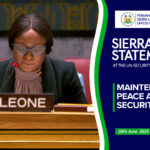 Sierra Leone Statement At the United Nations Security Council Briefing on Maintenance of Peace and Security- Ukraine
